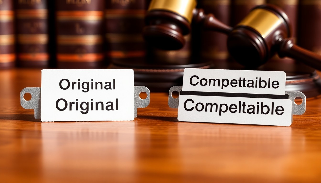 Pièces détachées originales vs. compatibles : Démêler les subtilités juridiques
